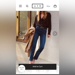 NWT AYR the pop jeans